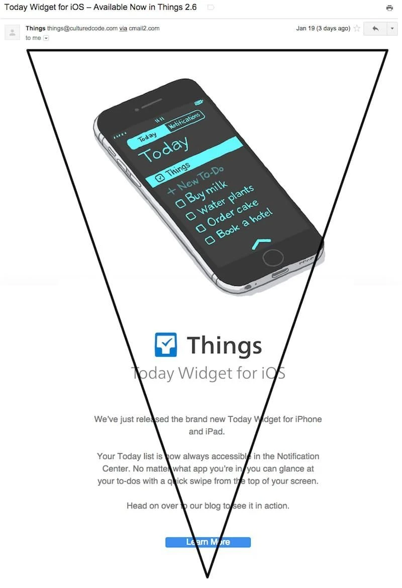 Image from Getvero Triangle layout